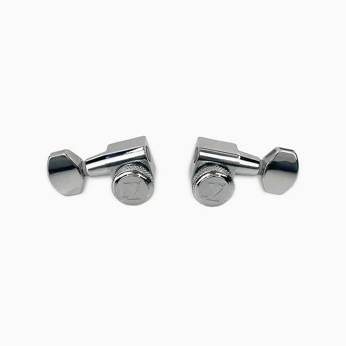 True Lok Mid-Size Locking Tuners - 3x3, Single Pin Schaller Style Button