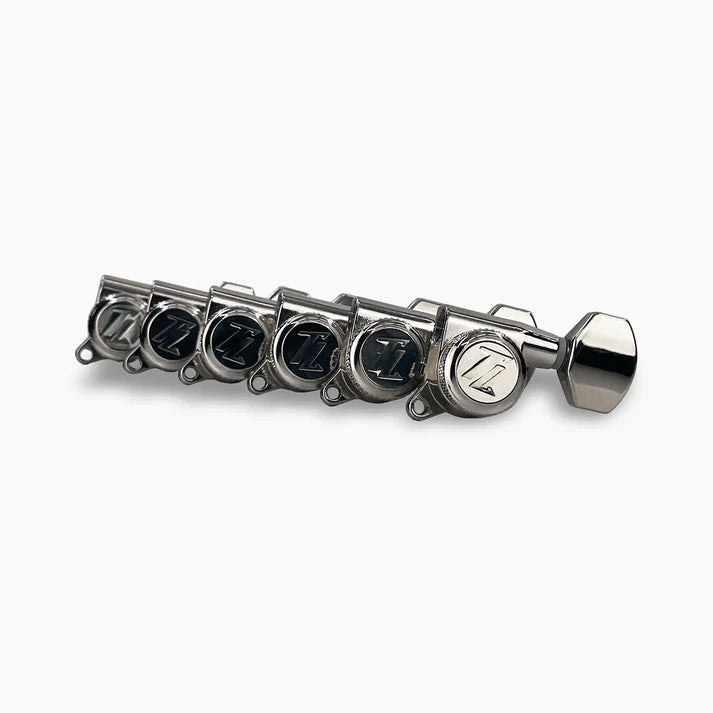 TK-7116-001 True Lok Mid-Size Locking Tuners 6-In-Line Scahller style button