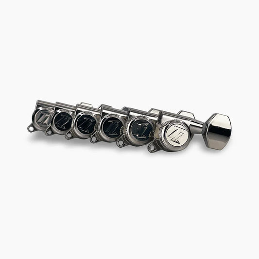 TK-7116-001 True Lok Mid-Size Locking Tuners 6-In-Line Scahller style button