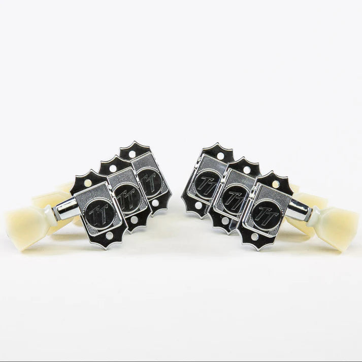 True Tune - Vin Mod 3x3 - Cream Keystone Button - Nickel