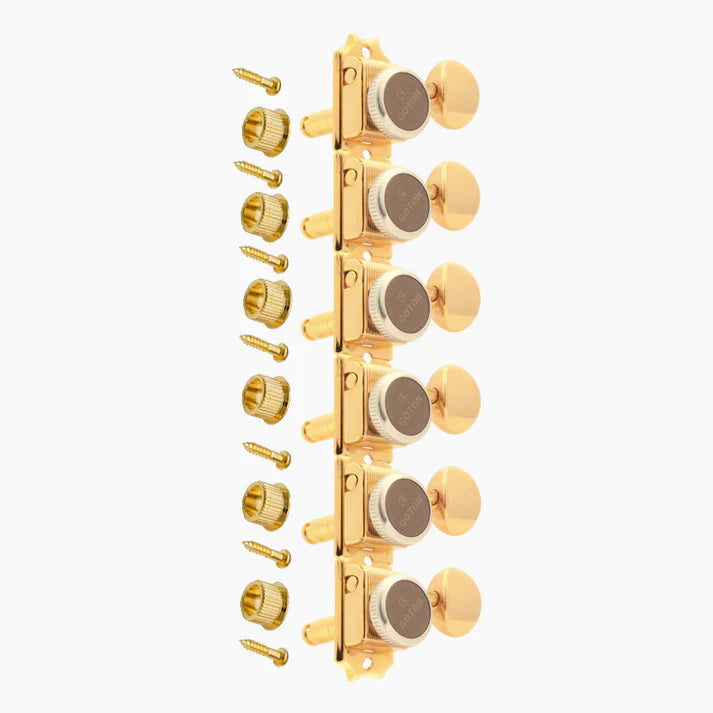 Gotoh SD91-MGT Vintage Style Locking 6 in line Tuners