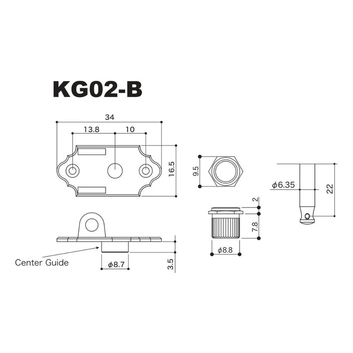 Gotoh KOGA Premium 3x3 Tuners - Steel String