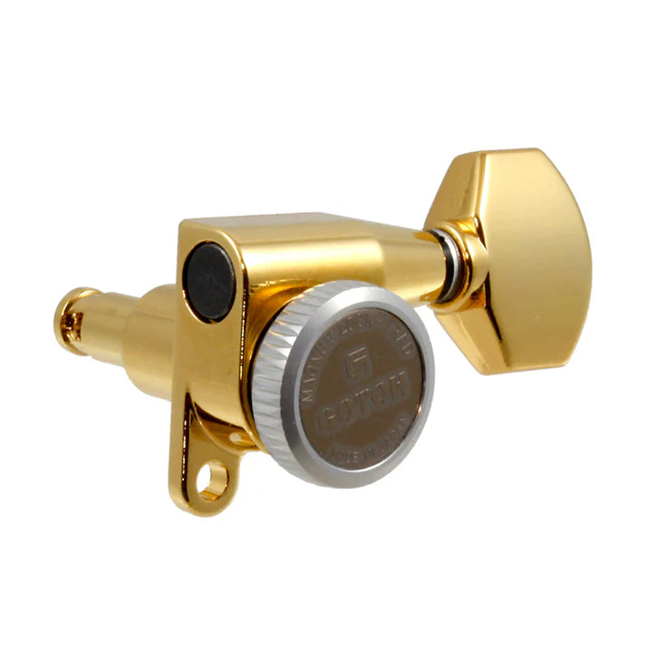 Gotoh SG360-MGT locking tuning keys, minis, 6-in-line, with lock knob on back of key, 14:1.