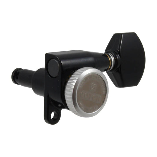 Gotoh SG360-MGT locking tuning keys, minis, 6-in-line, with lock knob on back of key, 14:1.