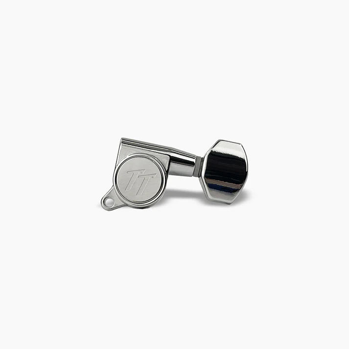 True Tune Mid-Size Tuners - 6-In-Line,  Schaller Style Buttons Nickel