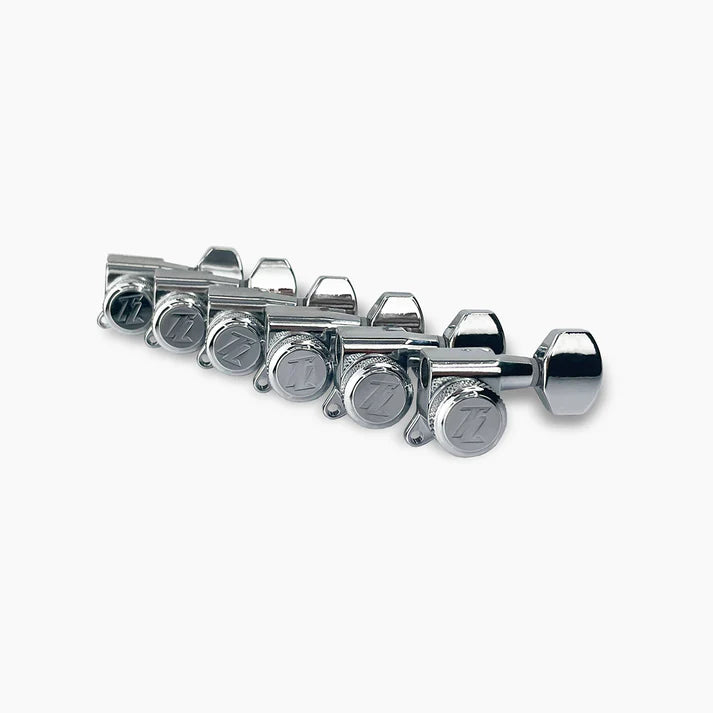 TK-7116-001 True Lok Mid-Size Locking Tuners 6-In-Line Scahller style button