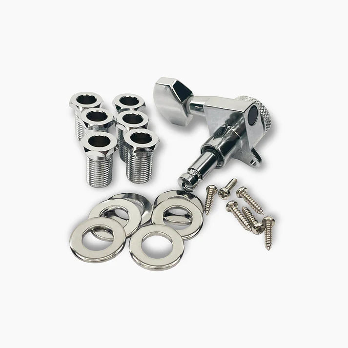 TK-7116-001 True Lok Mid-Size Locking Tuners 6-In-Line Scahller style button