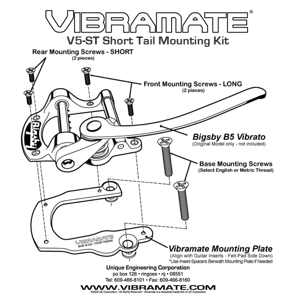 Vibramate® V5-ST for Bigsby® B5 and SG