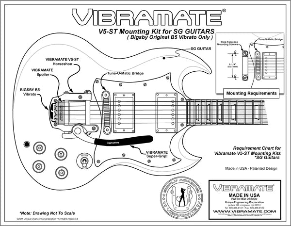 Vibramate® V5-ST for Bigsby® B5 and SG