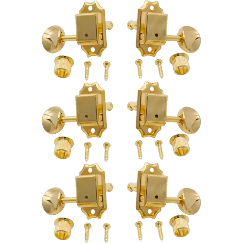 Gotoh SD90 3x3 Vintage Style Oval Button Keys Nickel (Qty 6) (C)