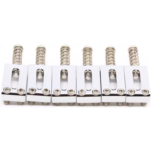 Gotoh S11 Brass Guitar Bridge Saddles Chrome (C)
