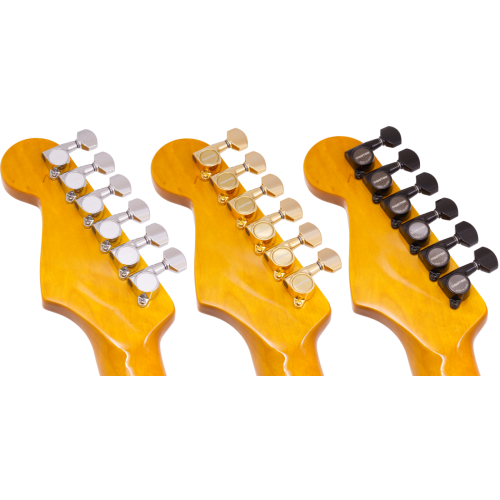Gotoh SG381 6 in line Tuners Schaller Style Button  Chrome tuning machines (C)