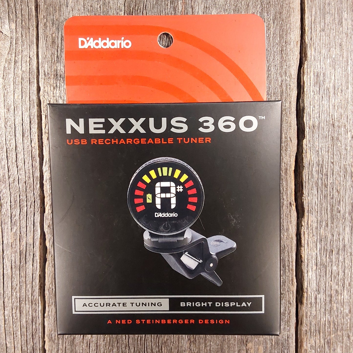 D'Addario Nexxus 360 Rechargeable Clip On Tuner