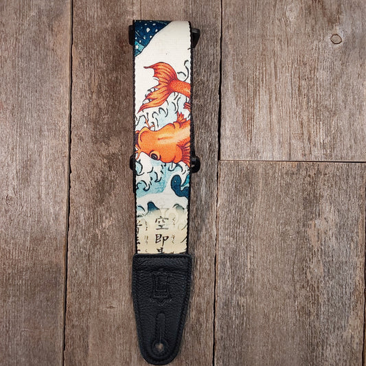 Levy's MPD2-016 Koi Fish 2 inch polyester Guitar Strap