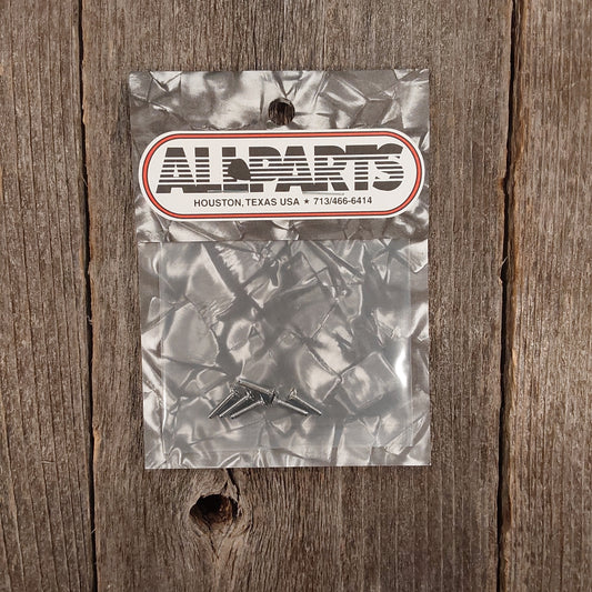 Allparts GS-3378-010 Chrome Short Tuner Screws Pack of 6