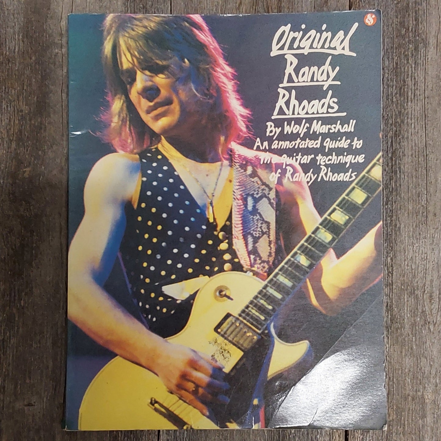 Used Original Randy Rhoads Lesson Book by Wolf Marshall Rare 1986 AMSCO