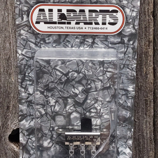 Allparts (B) EP-0260-023 Switchcraft Black On-On Switch for Jaguar or Jazzmaster