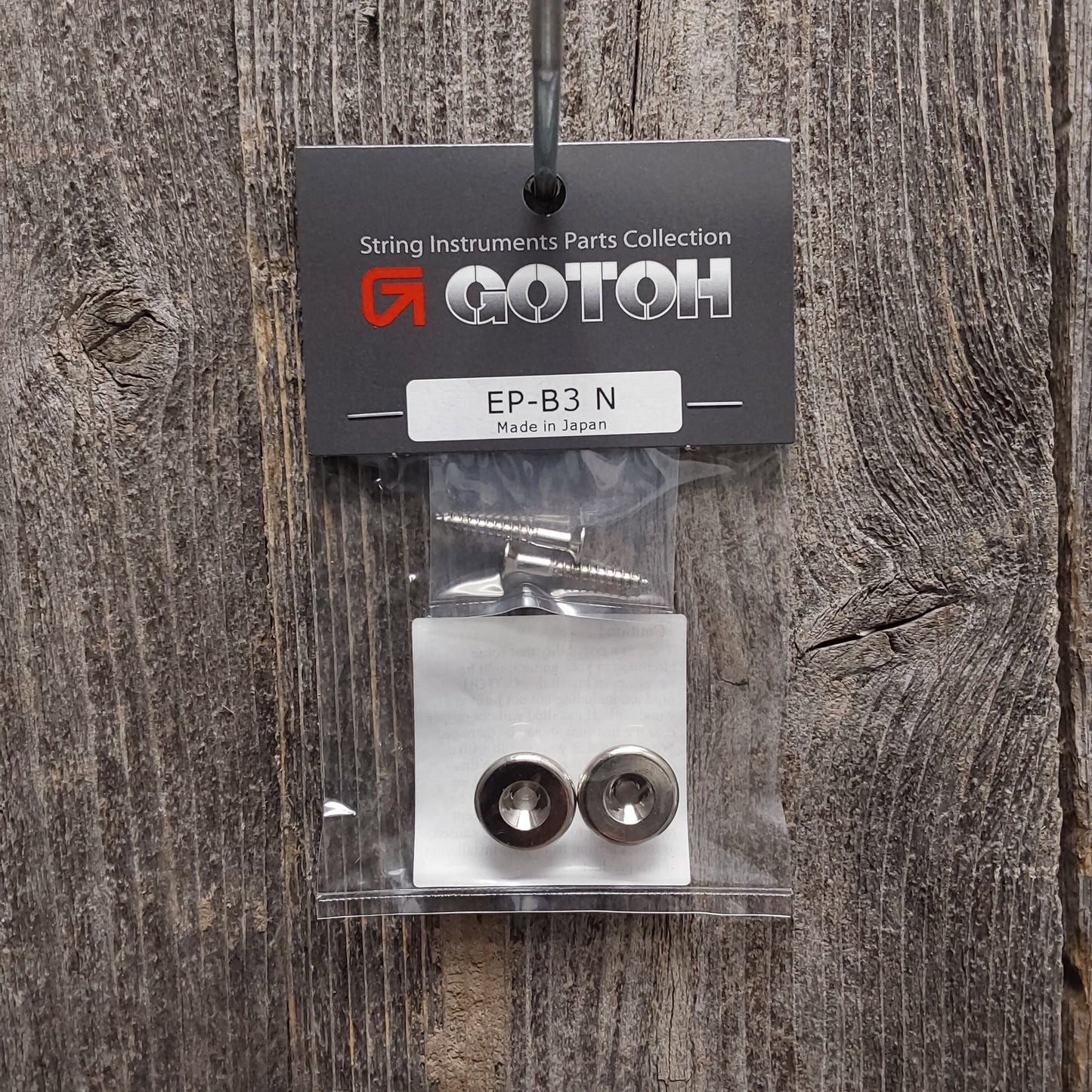 Gotoh Oversized Strap Buttons (Nickel, Black or Gold)