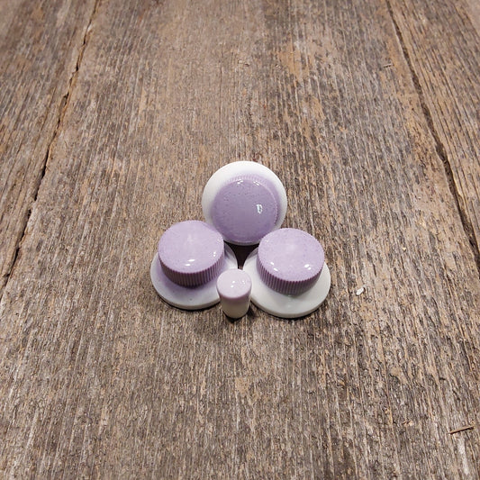 Knobhead PDX Lavender Bell knobs Set of 3 w/ Blade switch tip