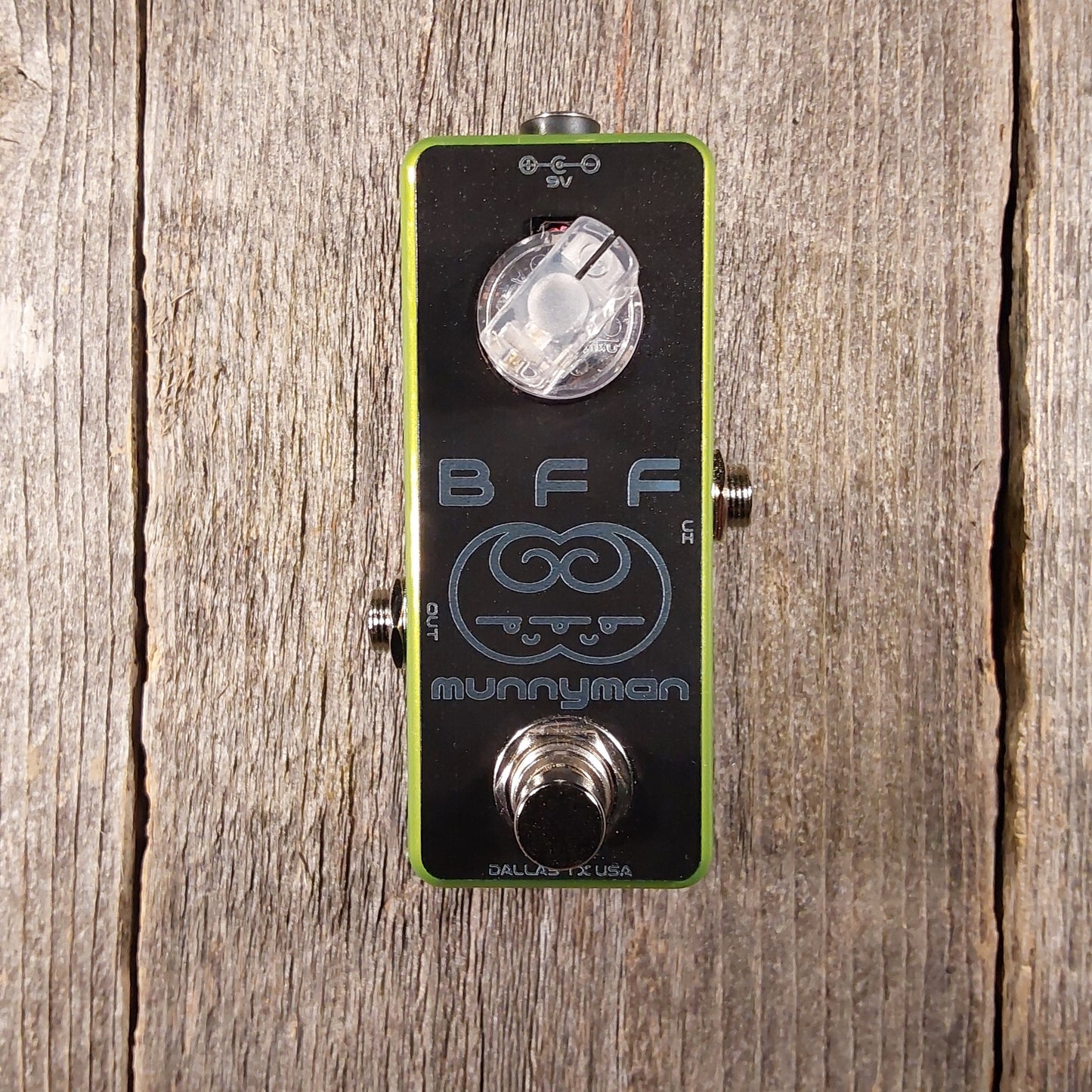 Munnyman BFF Overdrive Boost Pedal More Gain Music Exclusive Green