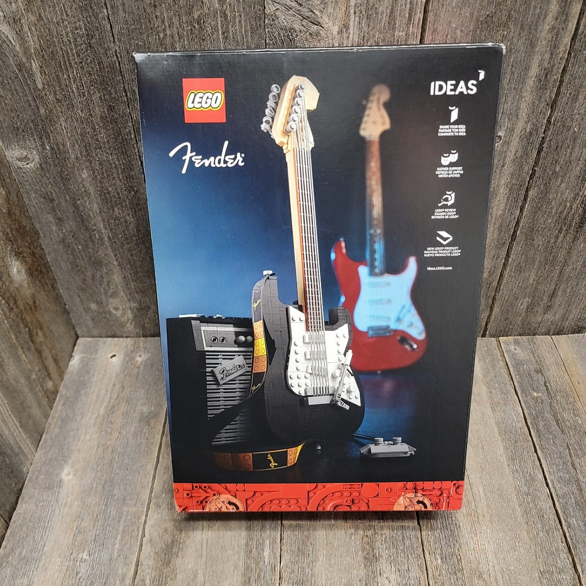 Lego Stratocaster and Princeton Combo Amp
