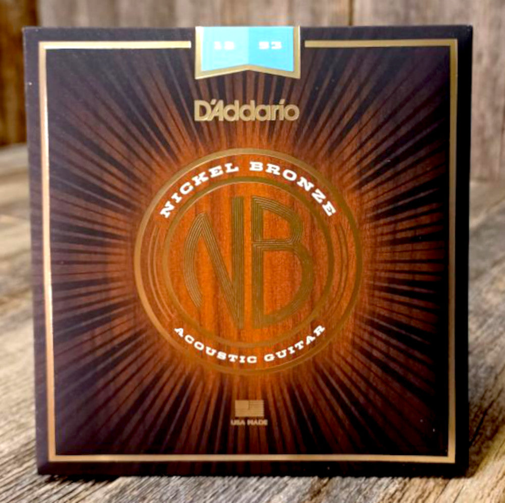 D'Addario NB1253 Nickel Bronze Acoustic Strings 12-53